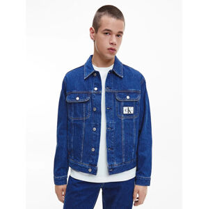 Calvin Klein pánská tmavě modrá džínová bunda - XL (1A4)